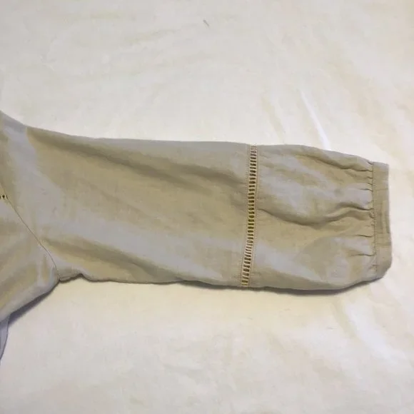 JONES New York Linen Button Front Blouse - Picture 7 of 7